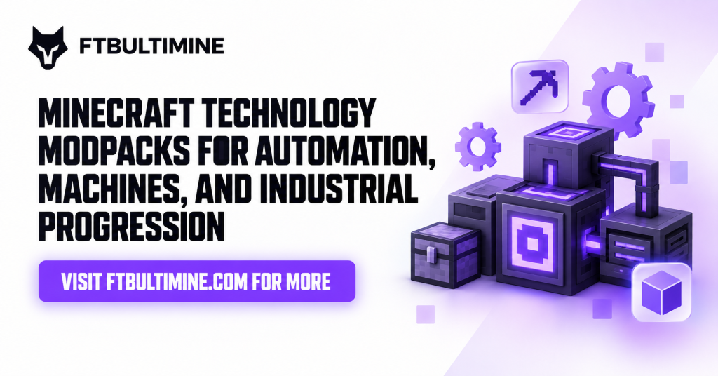 Minecraft Technology Modpacks for Automation, Machines, and Industrial Progression