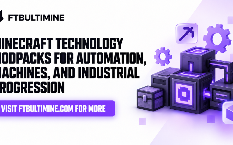 Minecraft Technology Modpacks for Automation, Machines, and Industrial Progression